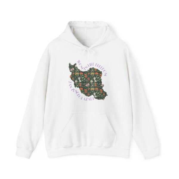 Zan Zendegi Azadi | Persian Gift Violet Hoodie - Image 2