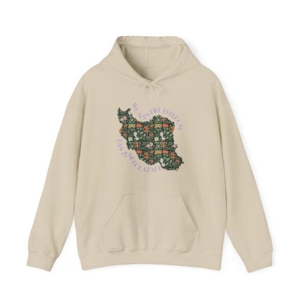 Zan Zendegi Azadi | Persian Gift Violet Hoodie - Image 3