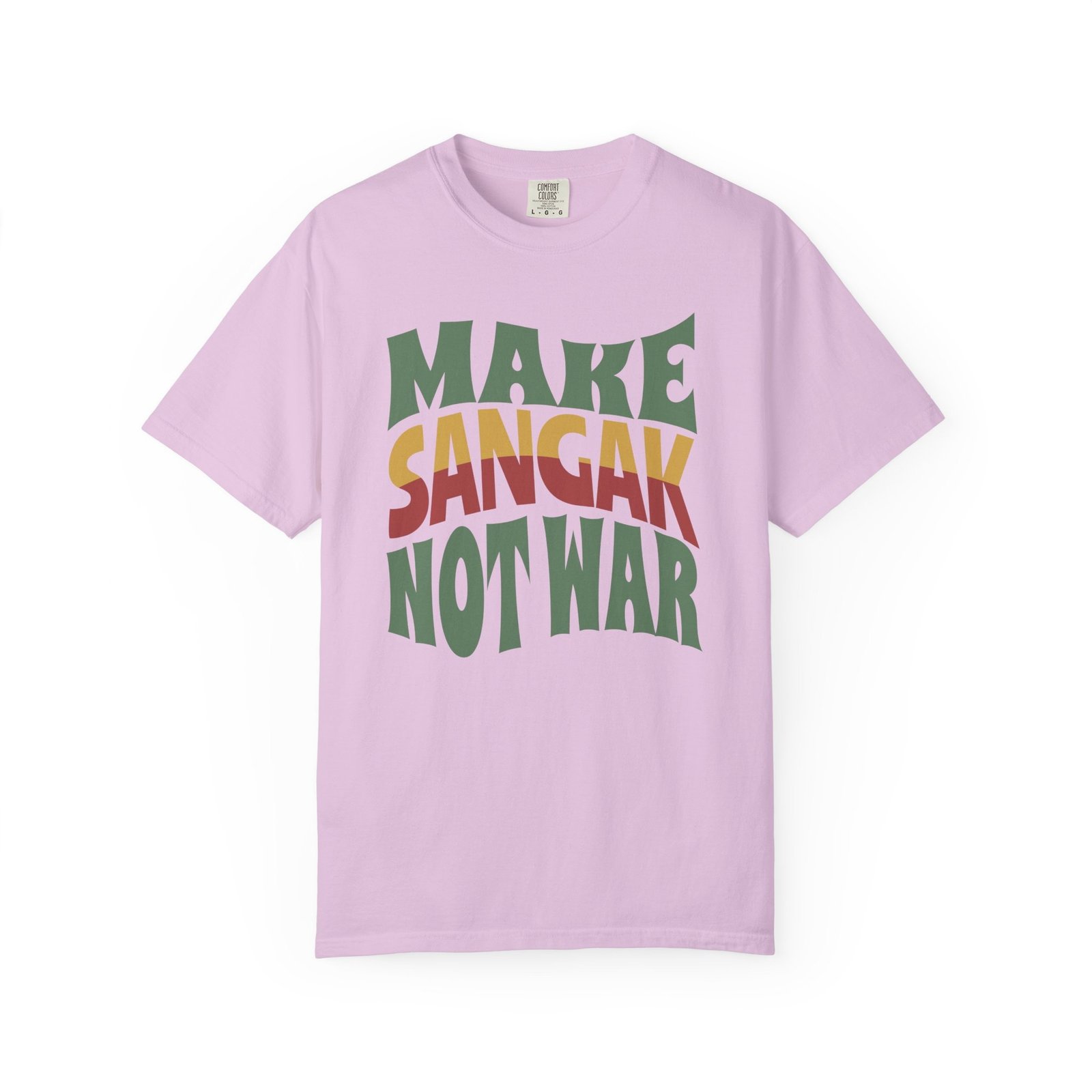 Make Sangak Not War | Persian Pebble Bread Cozy Unisex T-Shirt - Image 10