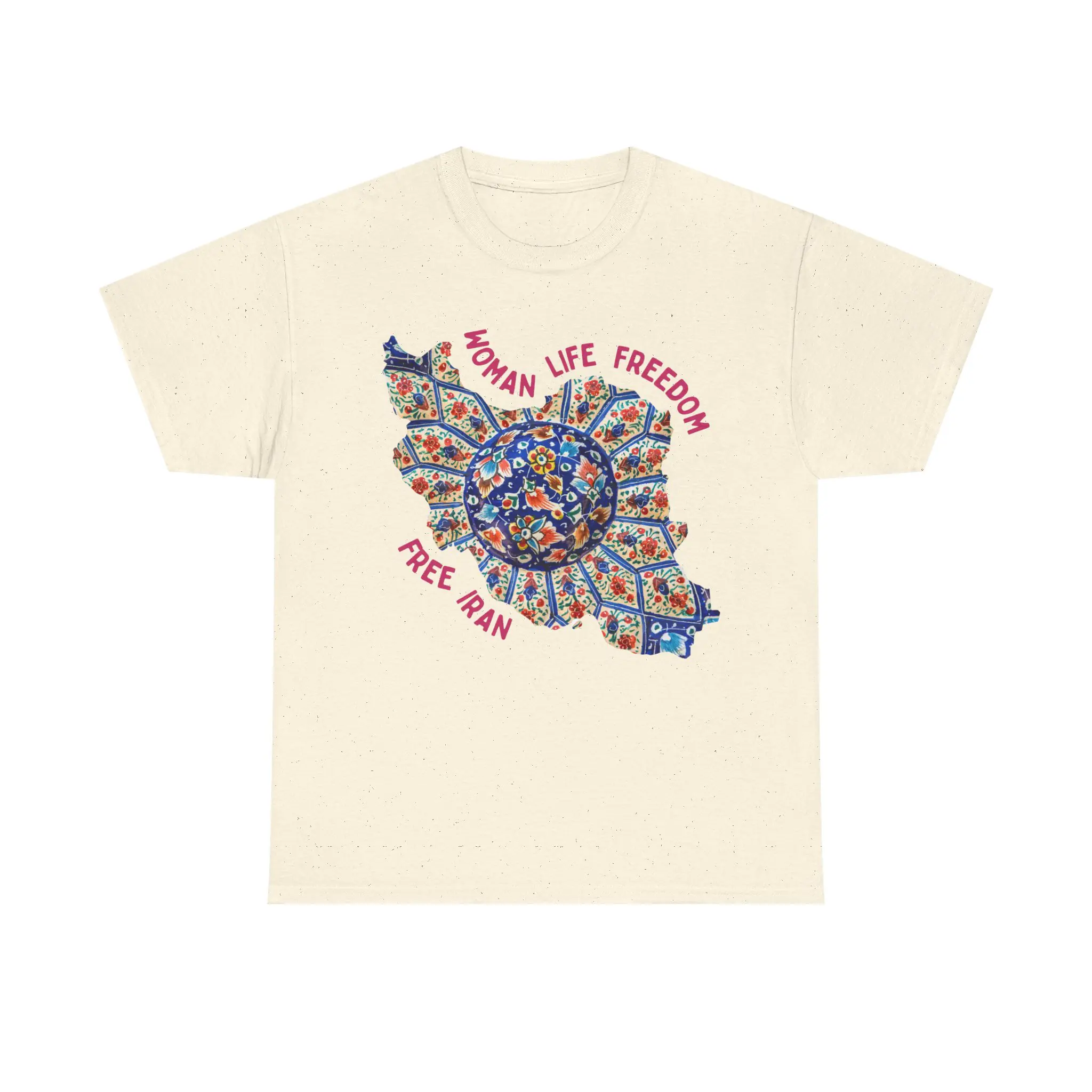 Woman Life Freedom | Persian Art Red Unisex Shirt - Image 6