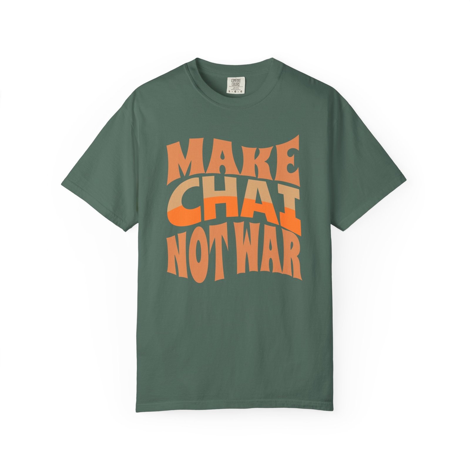 Make Chai Not War | Funny Persian Gift Cozy Unisex T-Shirt - Image 4
