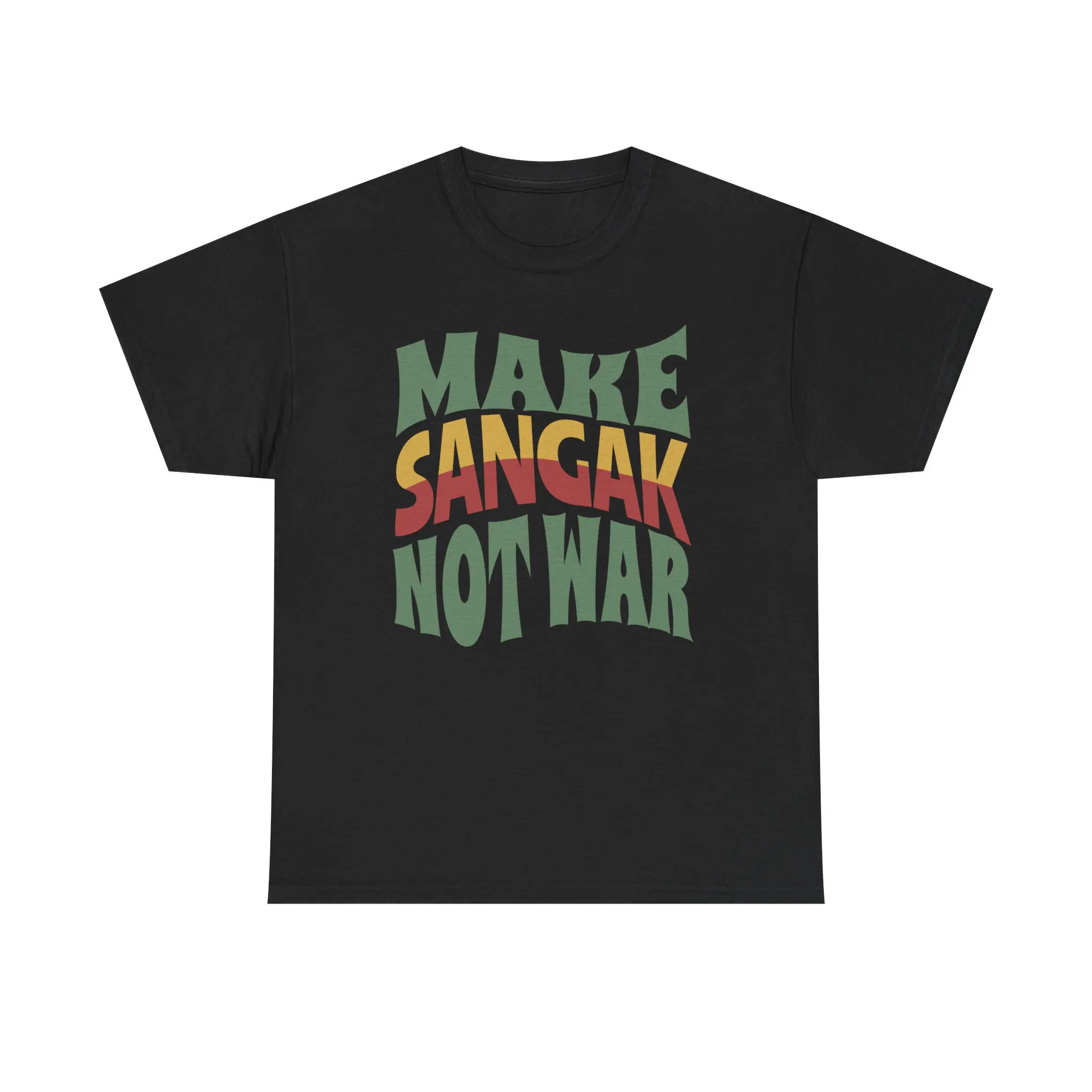Make Sangak Not War | Persian Pebble Bread Unisex Shirt - Image 2