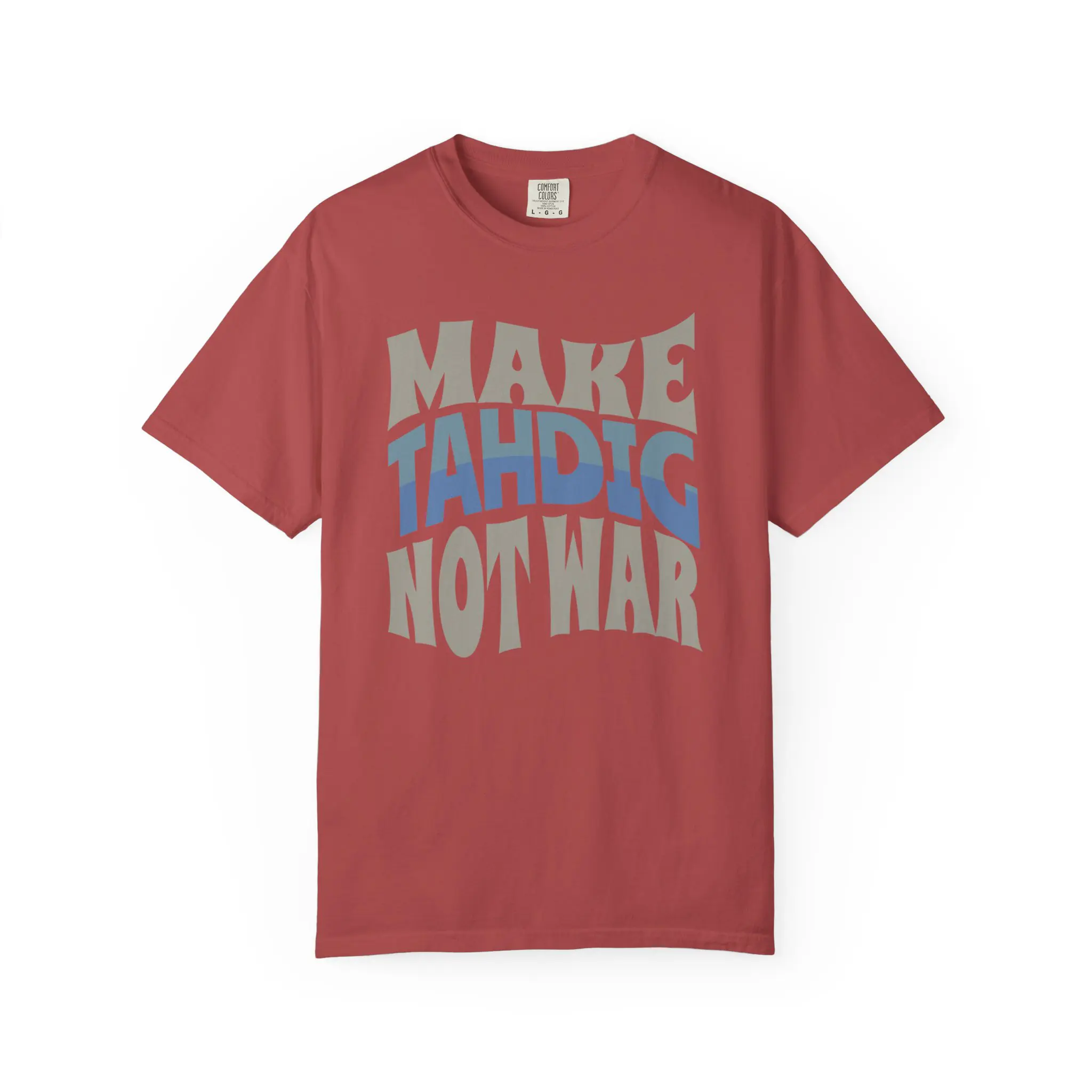 Make Tahdig Not War | Persian Crunchy Rice Cozy Unisex T-Shirt - Image 10