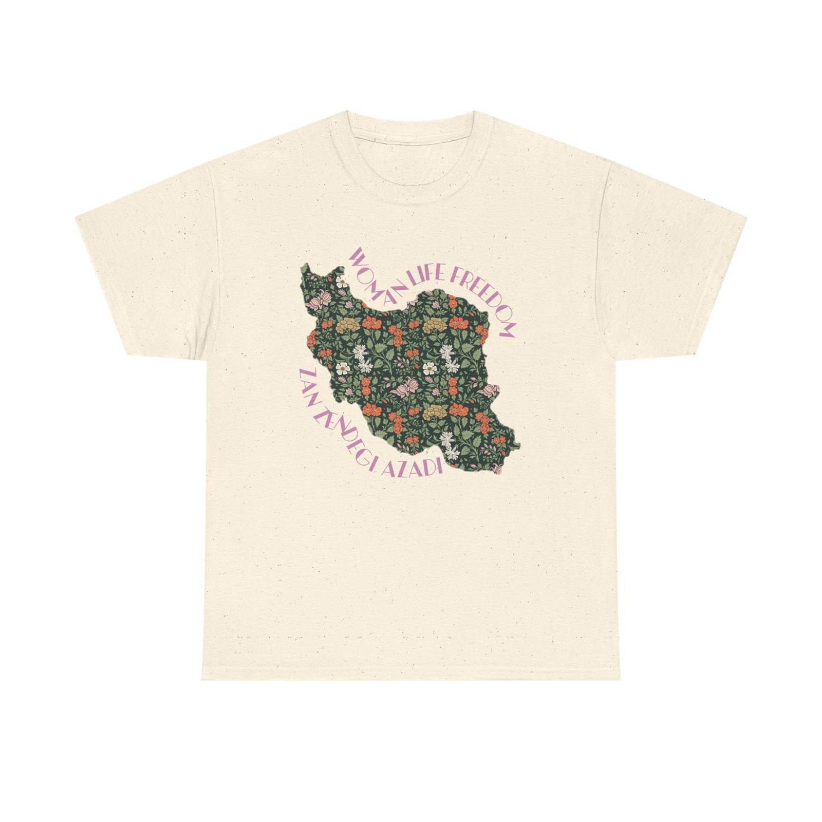 Zan Zendegi Azadi | Persian Gift Pink Unisex Shirt - Image 6