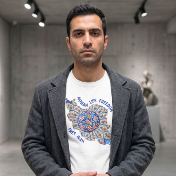 Woman Life Freedom | Persian Art Blue Unisex Shirt