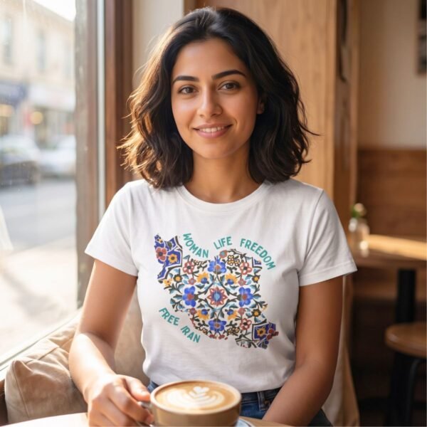 Woman Life Freedom | Persian Tiles Green Unisex Shirt
