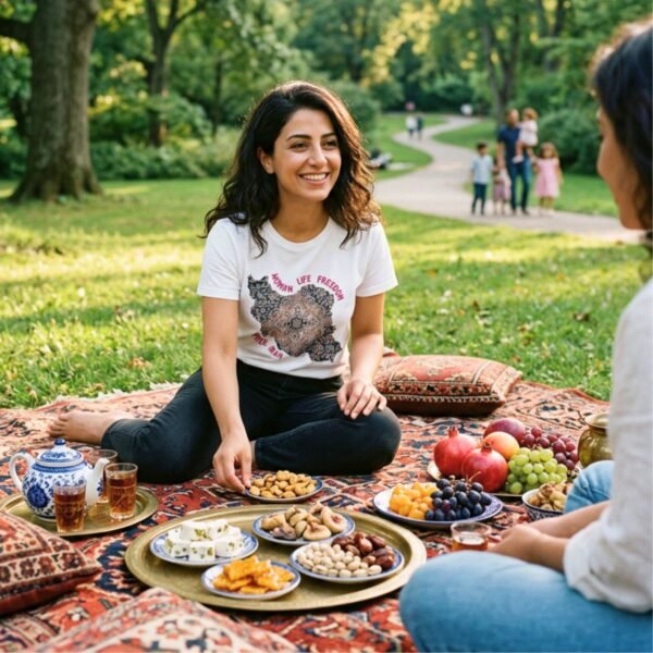Woman Life Freedom | Persian Rug Red Unisex Shirt