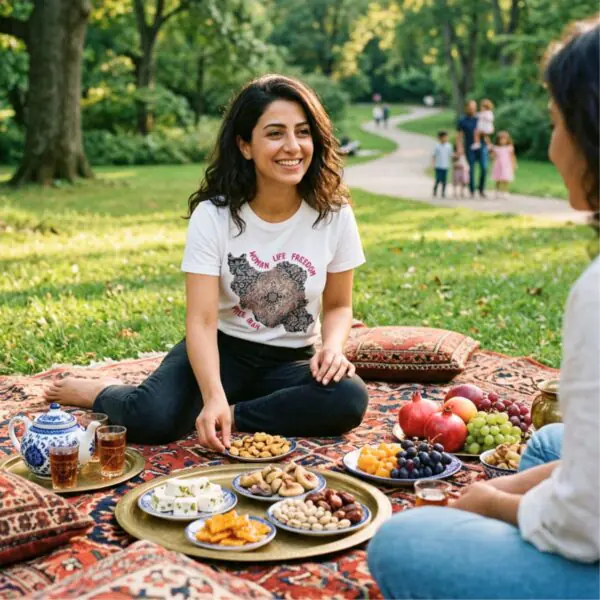 Woman Life Freedom | Persian Rug Red Unisex Shirt