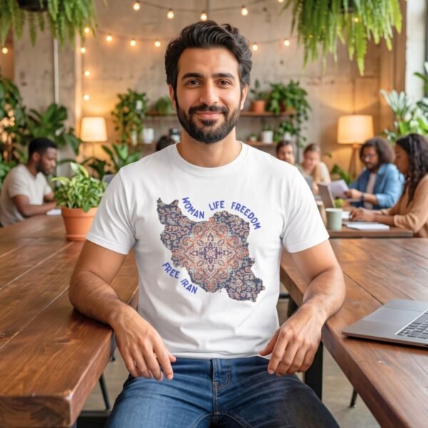 Woman Life Freedom | Persian Rug Blue Unisex Shirt