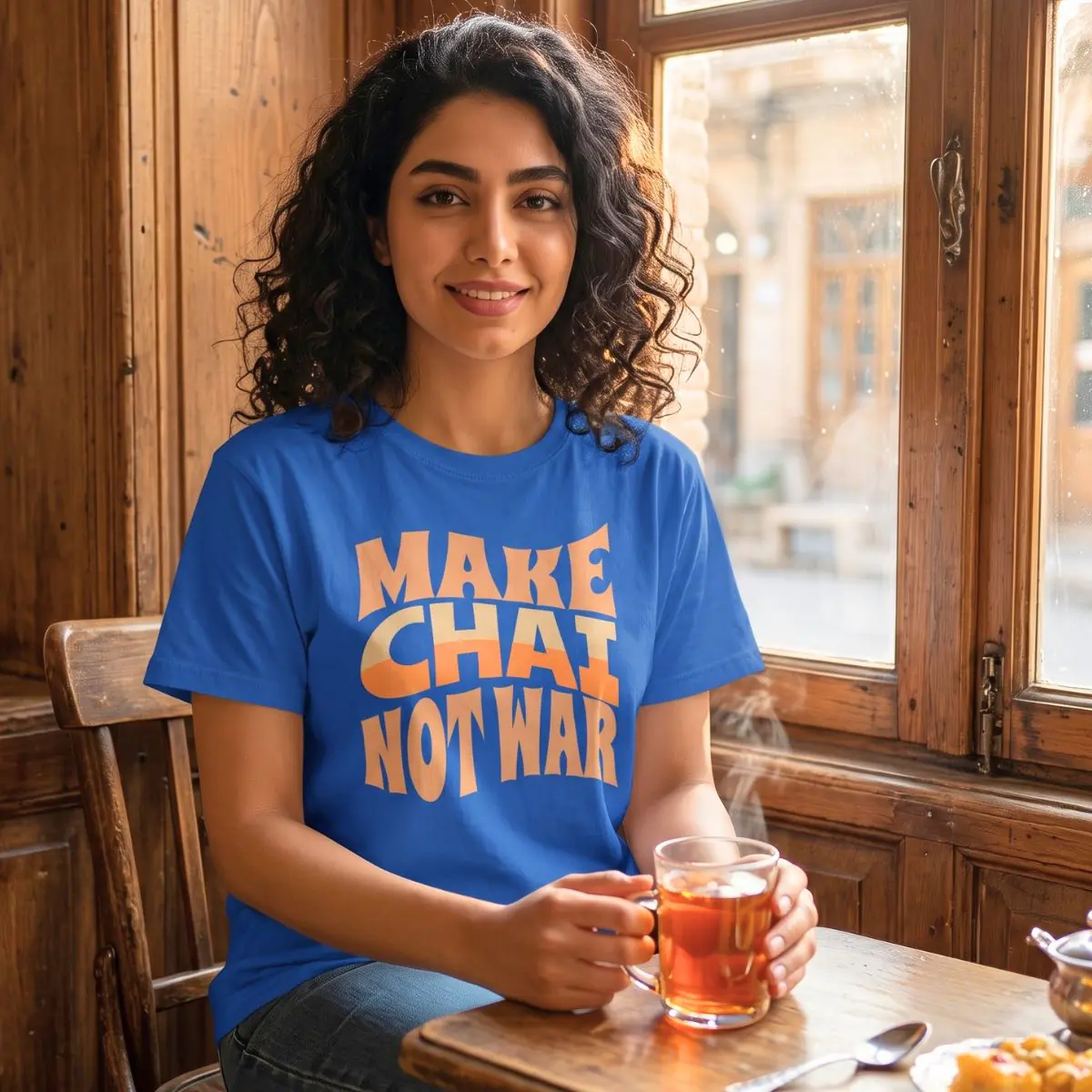 Make Chai Not War | Funny Persian Gift Unisex Shirt - Image 5