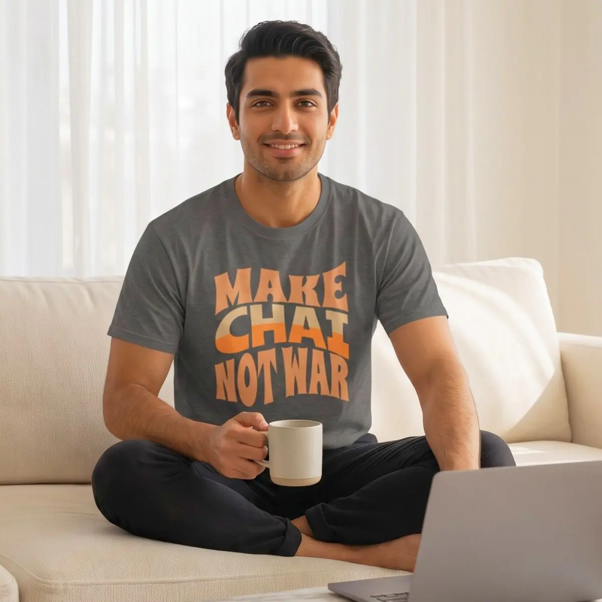 Make Chai Not War | Funny Persian Gift Unisex Shirt - Image 3