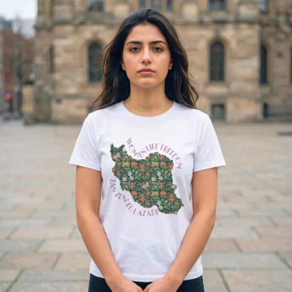 Zan Zendegi Azadi | Persian Gift Pink Unisex Shirt