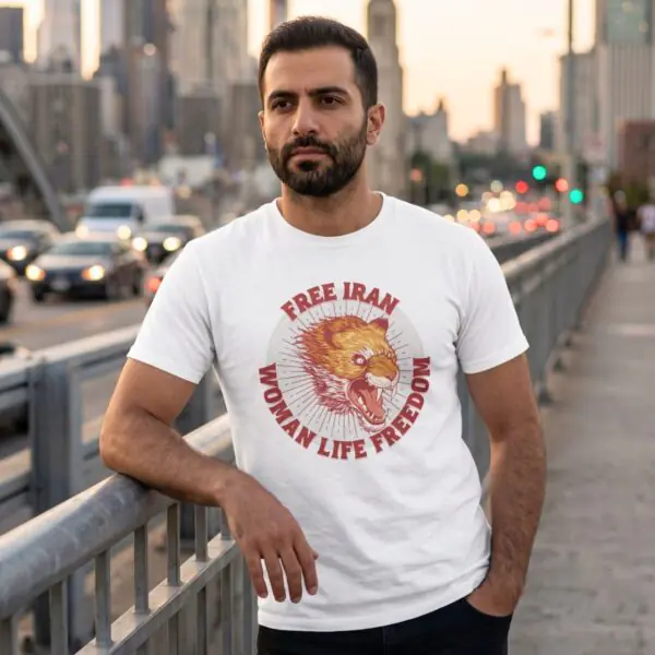 Free Iran Protest | Angry Lion Red Unisex Shirt