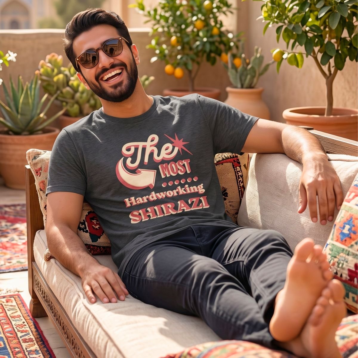 The Most Hardworking Shirazi | Persian In-Joke Unisex Shirt - Image 3