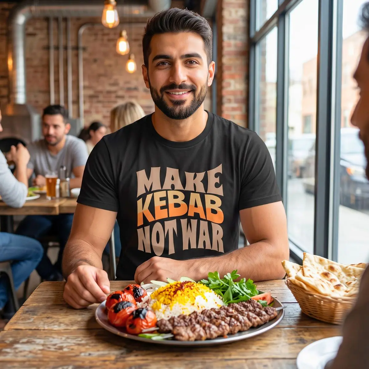 Make Kebab Not War | Kabab Koobideh Unisex Shirt