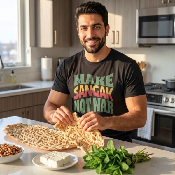 Make Sangak Not War | Persian Pebble Bread Unisex Shirt