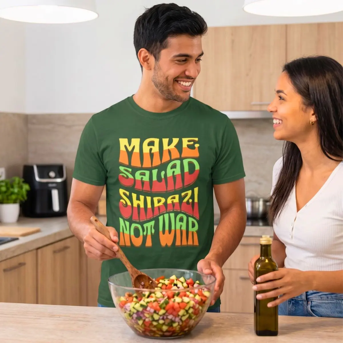 Make Salad Shirazi Not War | Funny Iranian Unisex Shirt - Image 7