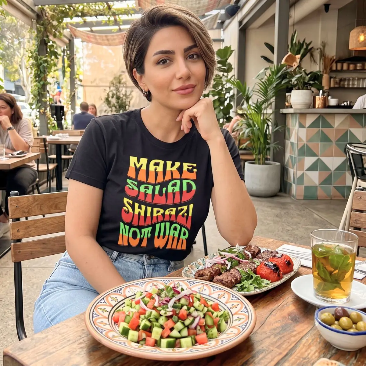 Make Salad Shirazi Not War | Funny Iranian Unisex Shirt