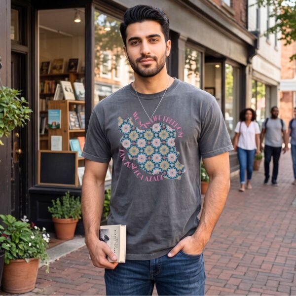Woman Life Freedom Protest | Flowers Pink Retro Unisex Shirt