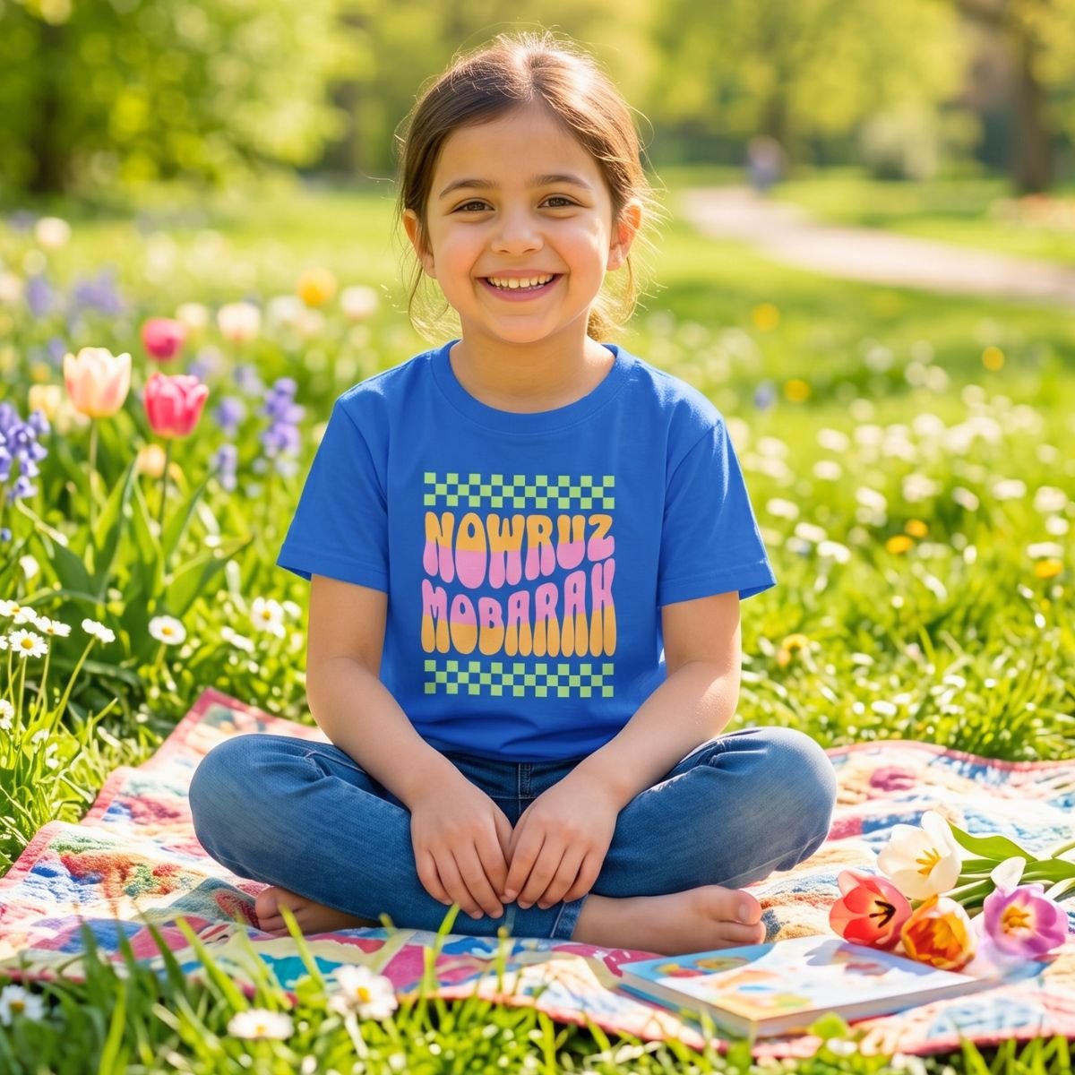 Nowruz Mobarak | Happy Iranian New Year Kids Shirt - Image 3
