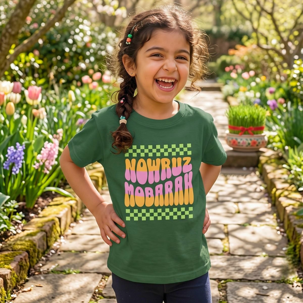 Nowruz Mobarak | Happy Iranian New Year Kids Shirt - Image 9