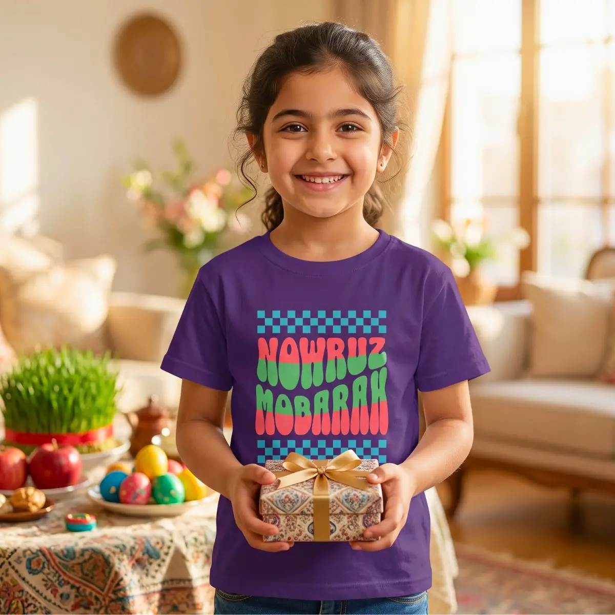 Norooz Mobarak | Happy Iranian New Year Kids Shirt - Image 7