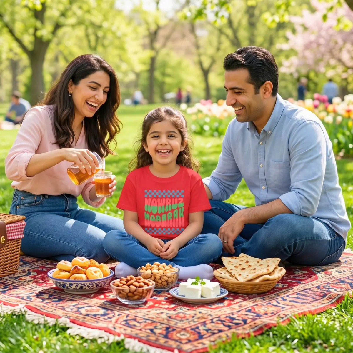 Norooz Mobarak | Happy Iranian New Year Kids Shirt - Image 9