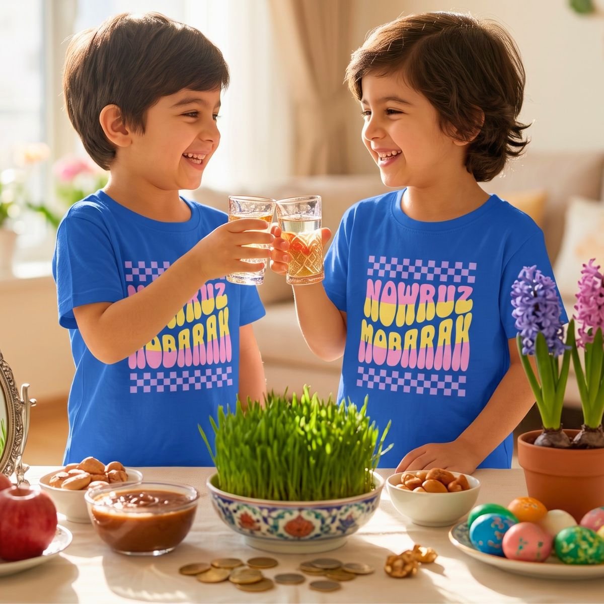 Celebrate Nowruz | Happy Persian New Year Kids Shirt - Image 5