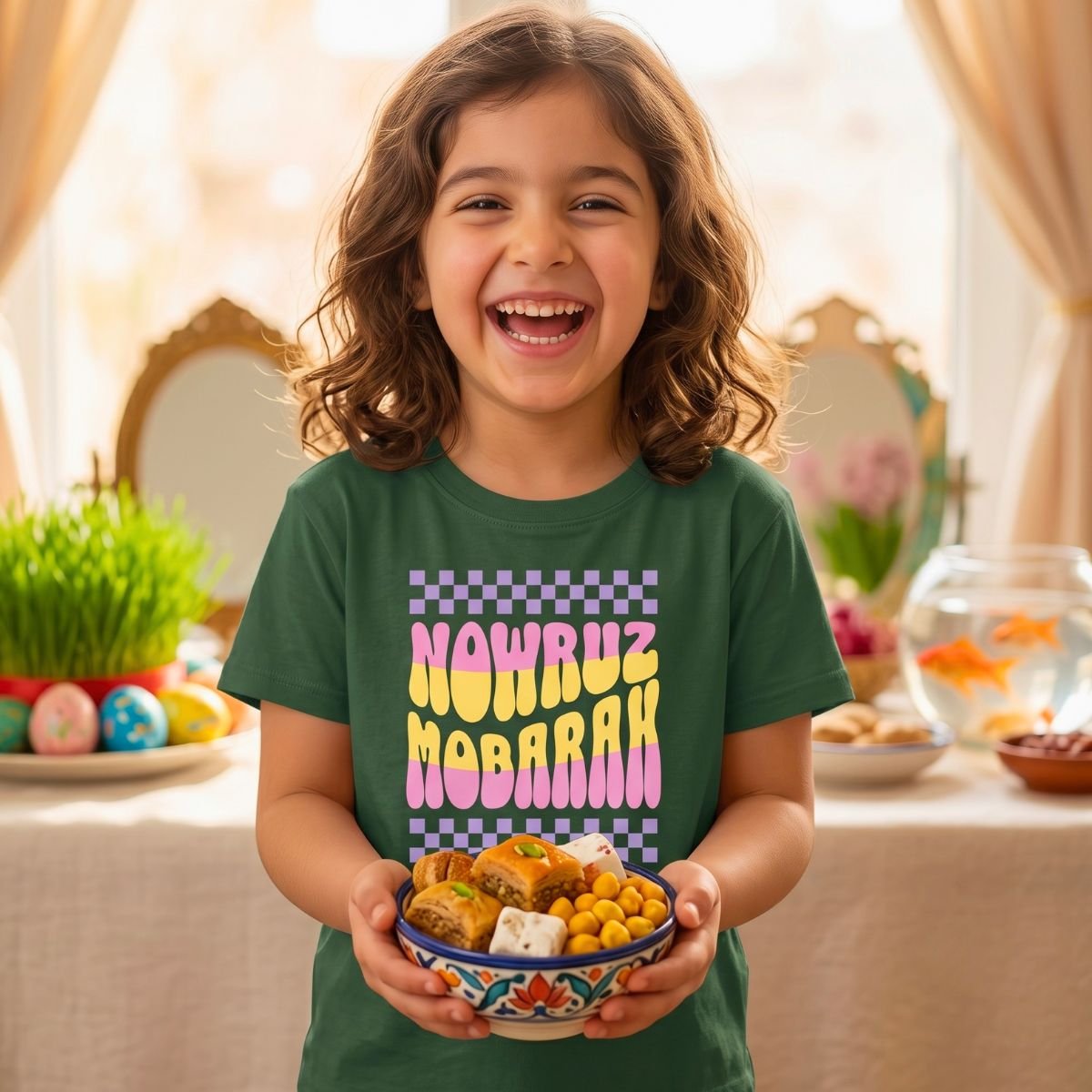 Celebrate Nowruz | Happy Persian New Year Kids Shirt - Image 3