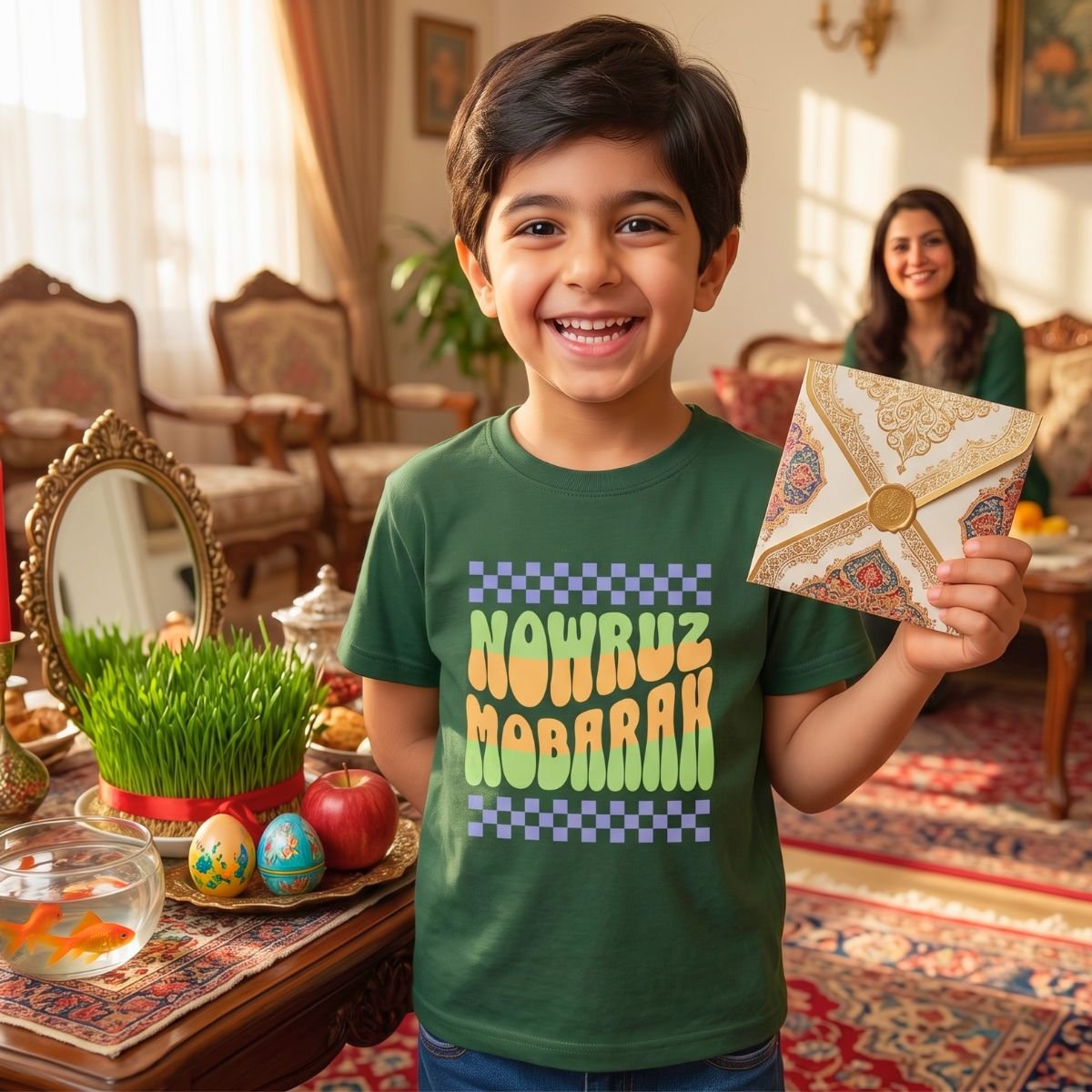 Celebrate Nowruz | Happy Iranian New Year Kids Shirt - Image 3