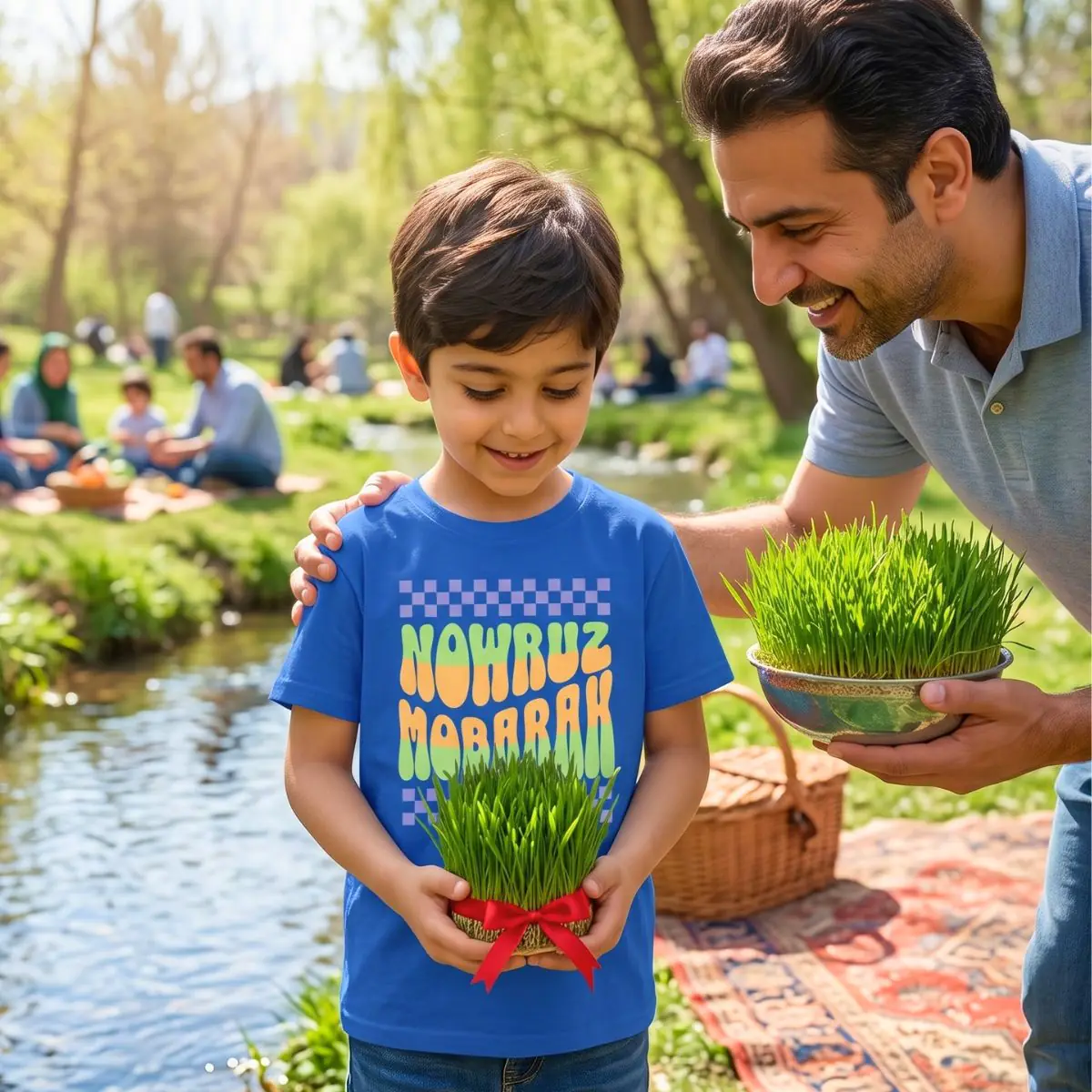 Celebrate Nowruz | Happy Iranian New Year Kids Shirt - Image 5