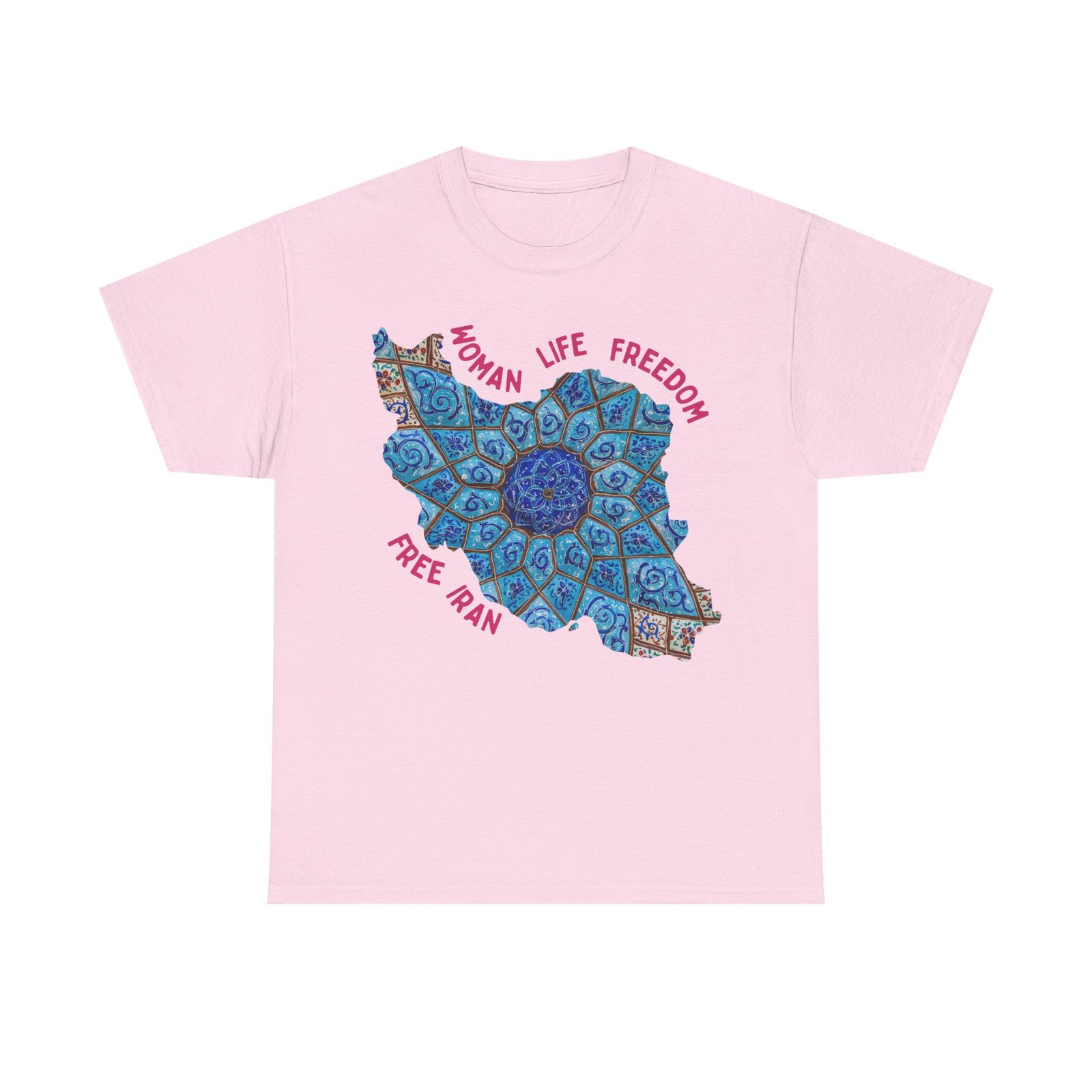 Woman Life Freedom | Persian Minakari Red Unisex Shirt - Image 8