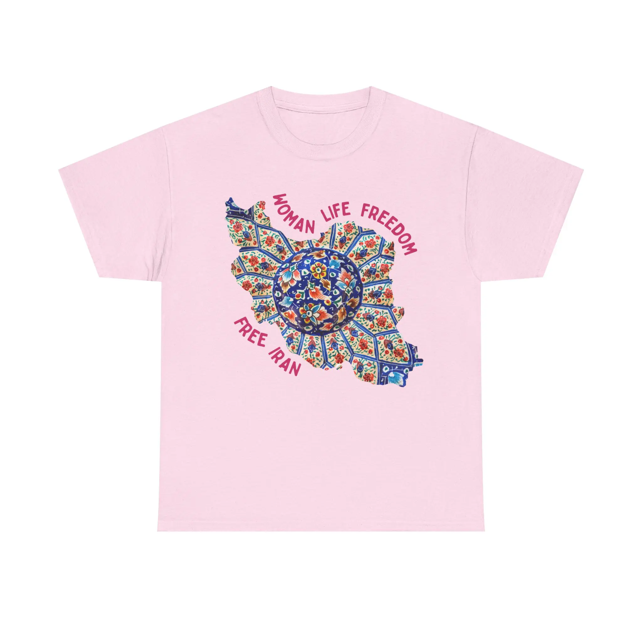 Woman Life Freedom | Persian Art Red Unisex Shirt - Image 4