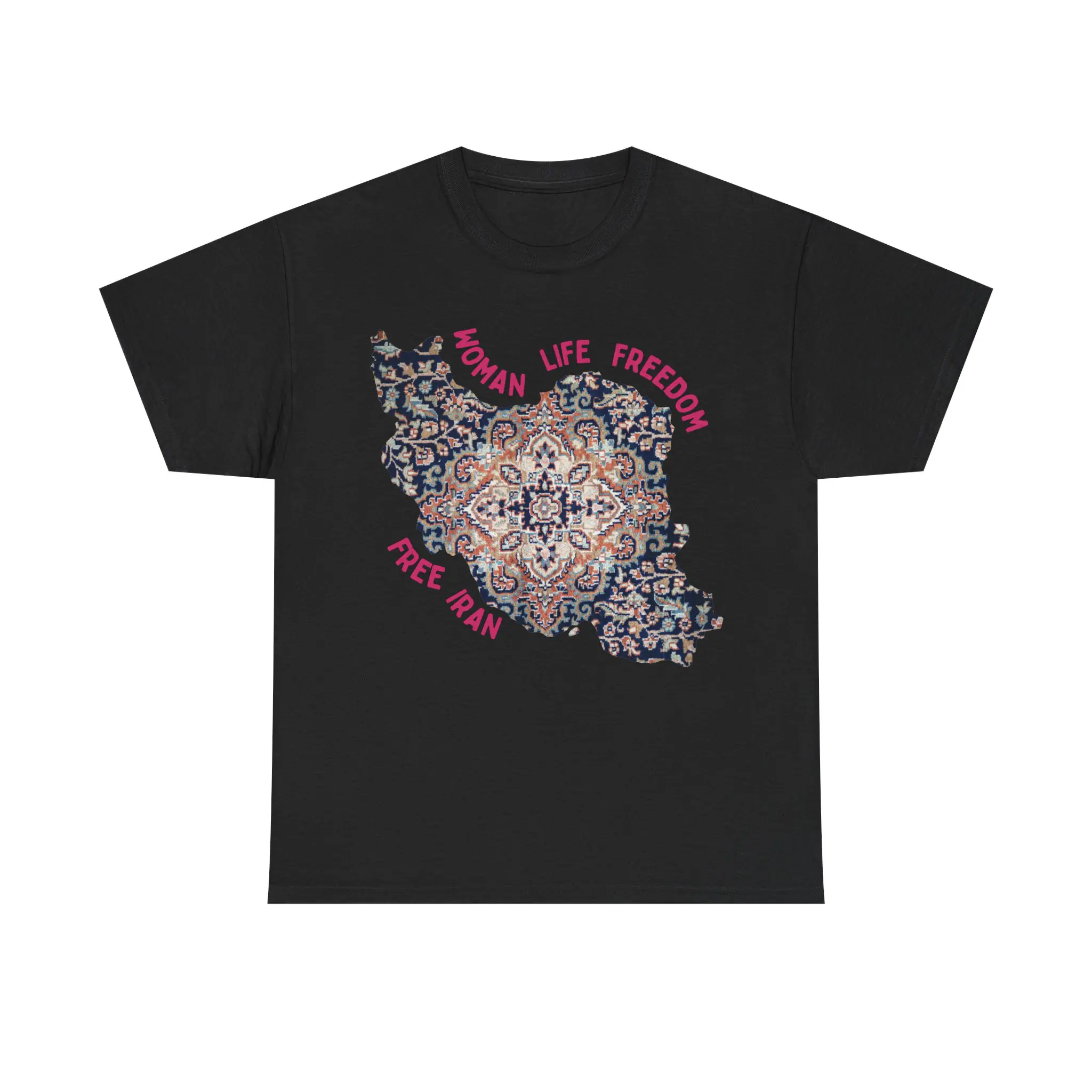 Woman Life Freedom | Persian Rug Red Unisex Shirt - Image 4