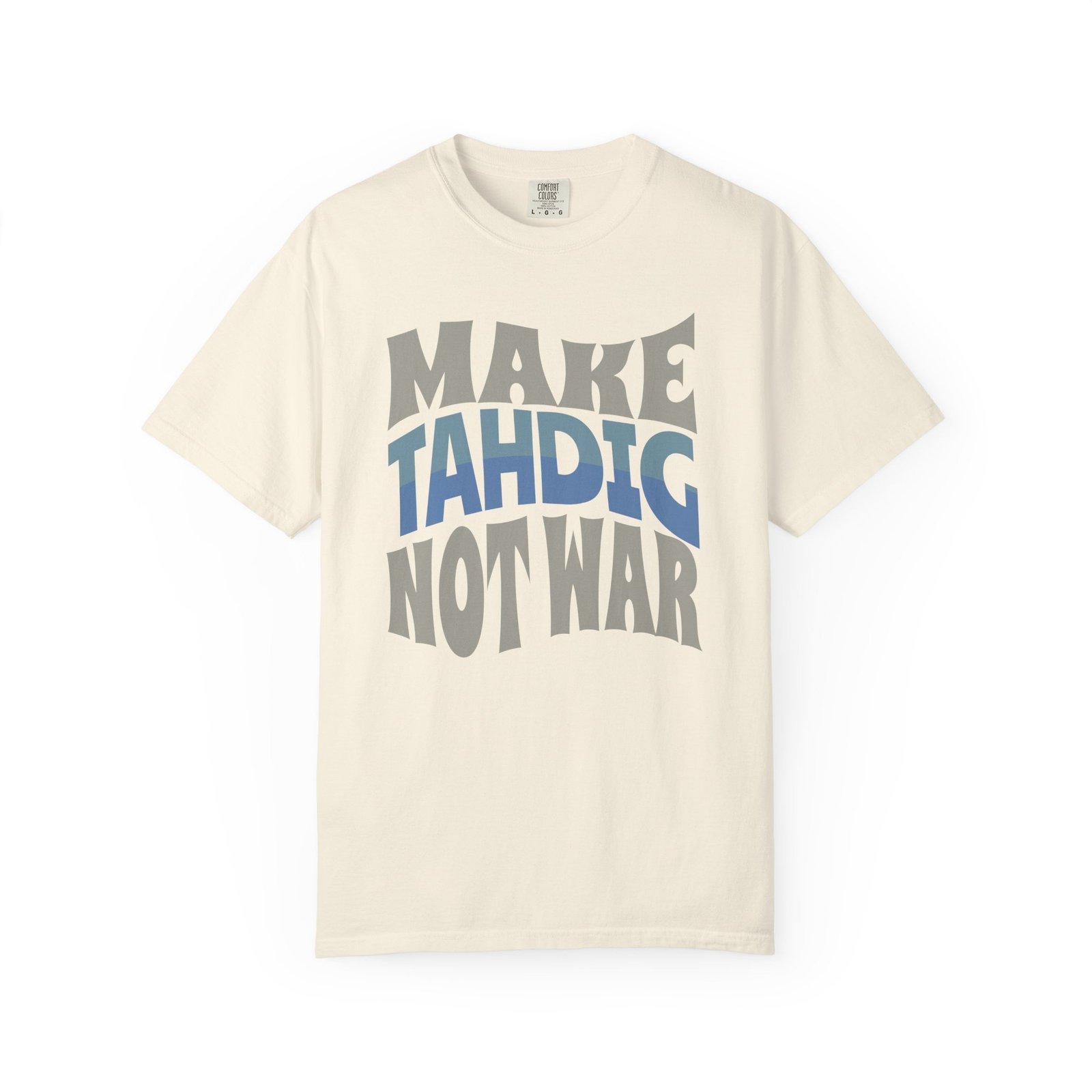 Make Tahdig Not War | Persian Crunchy Rice Cozy Unisex T-Shirt - Image 4