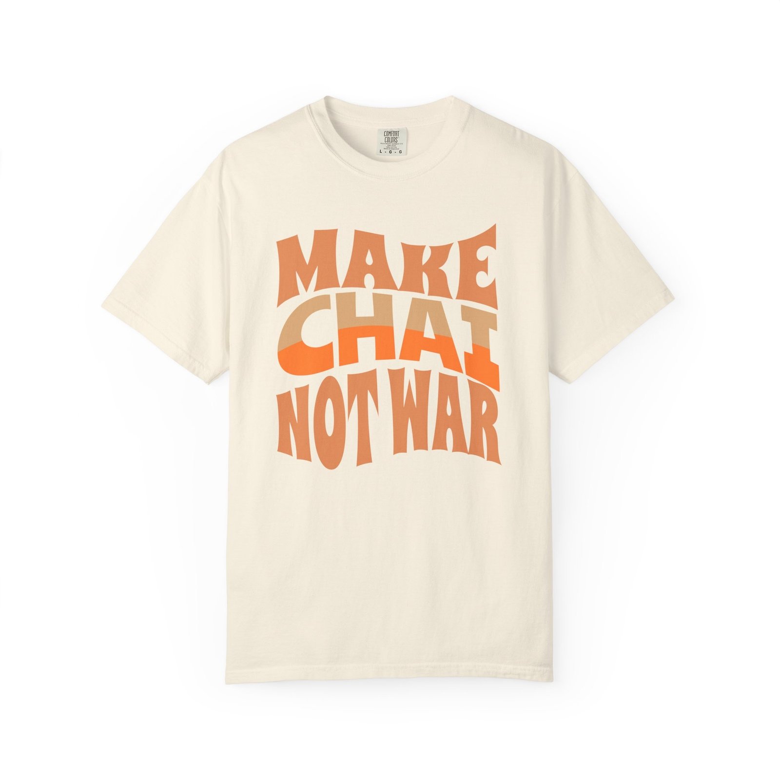 Make Chai Not War | Funny Persian Gift Cozy Unisex T-Shirt - Image 10
