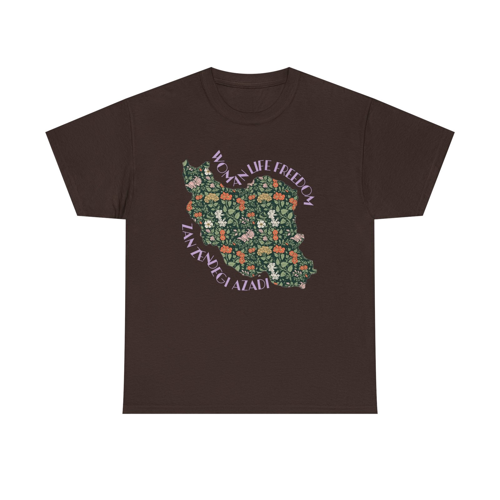 Zan Zendegi Azadi | Persian Gift Violet Unisex Shirt - Image 6