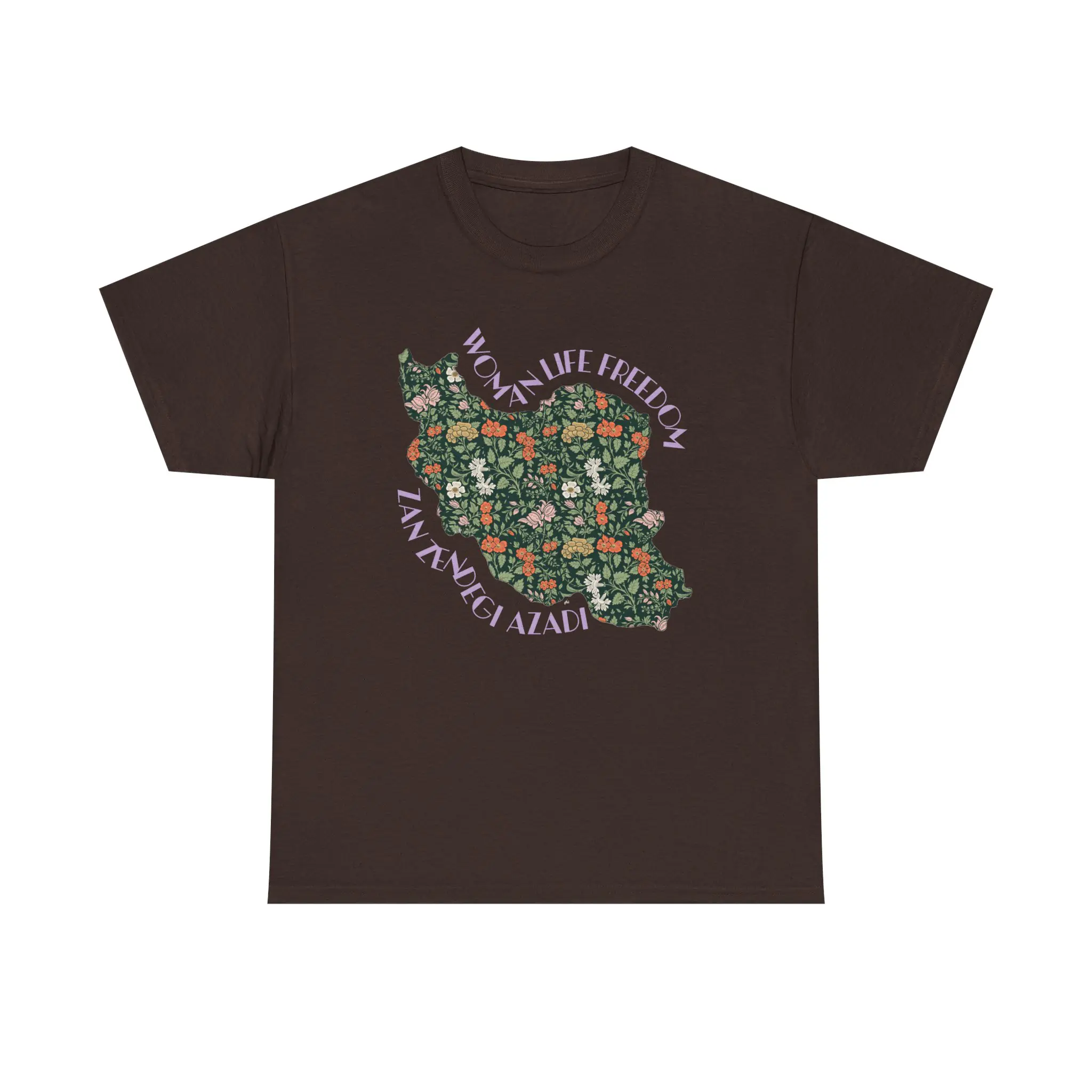 Zan Zendegi Azadi | Persian Gift Violet Unisex Shirt - Image 6