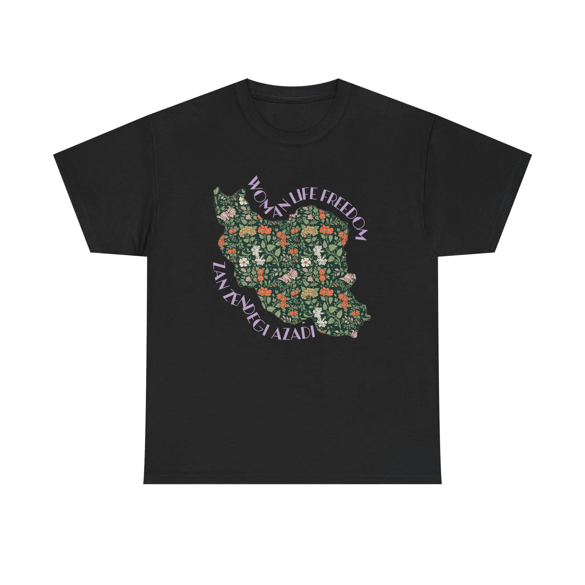 Zan Zendegi Azadi | Persian Gift Violet Unisex Shirt - Image 4