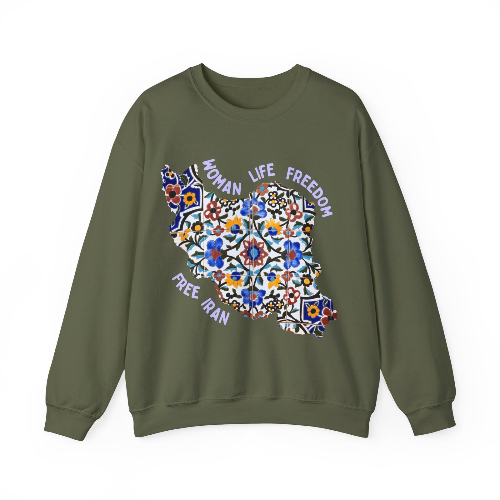 Woman Life Freedom | Persian Tiles Sweatshirt - Image 8