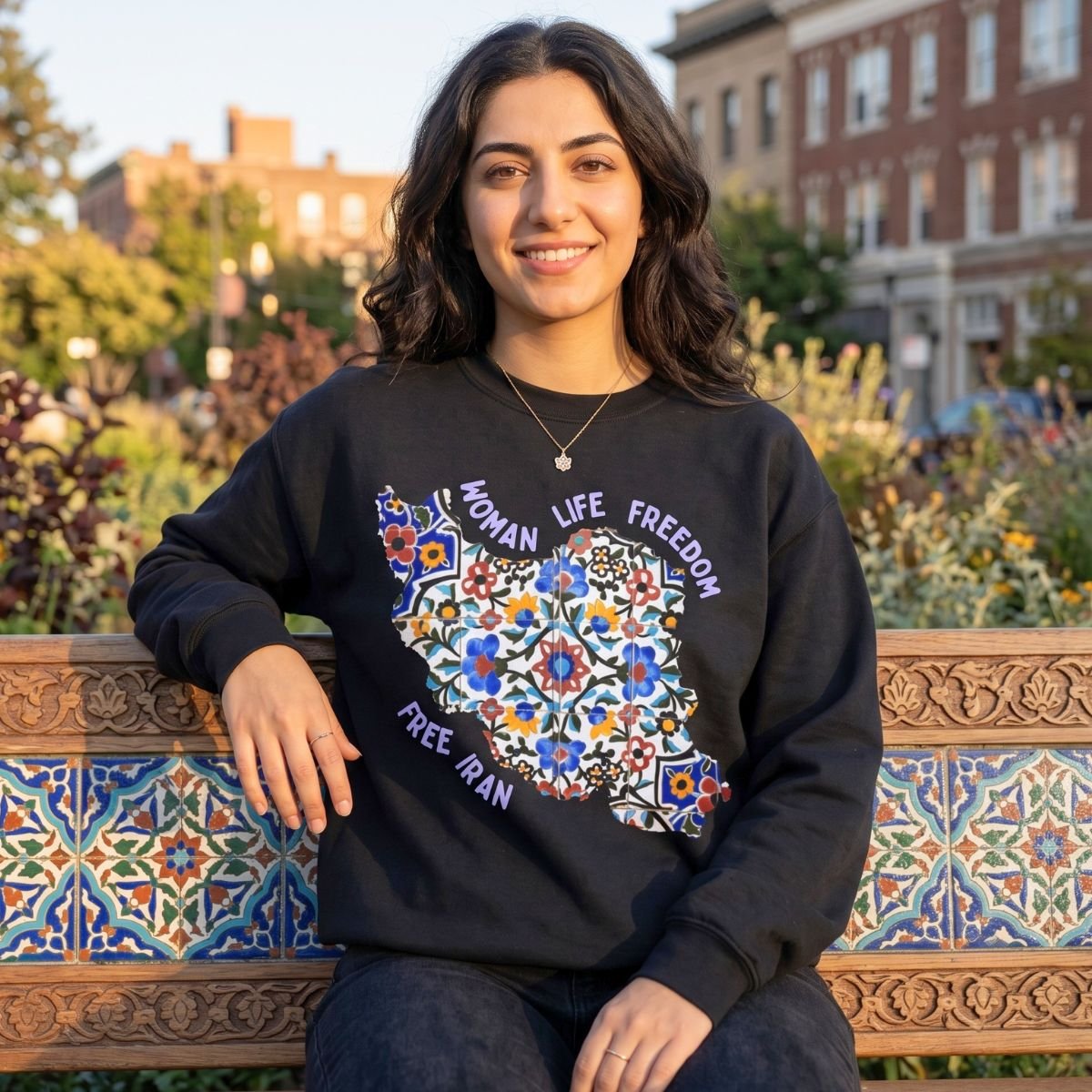 Woman Life Freedom | Persian Tiles Sweatshirt