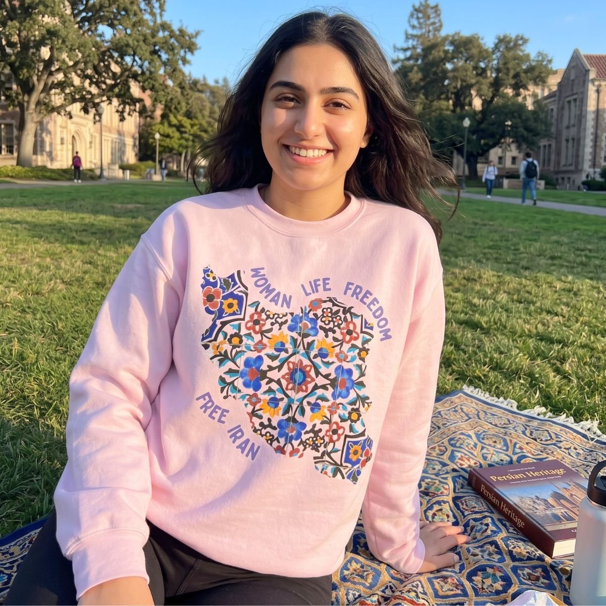 Woman Life Freedom | Persian Tiles Sweatshirt - Image 15