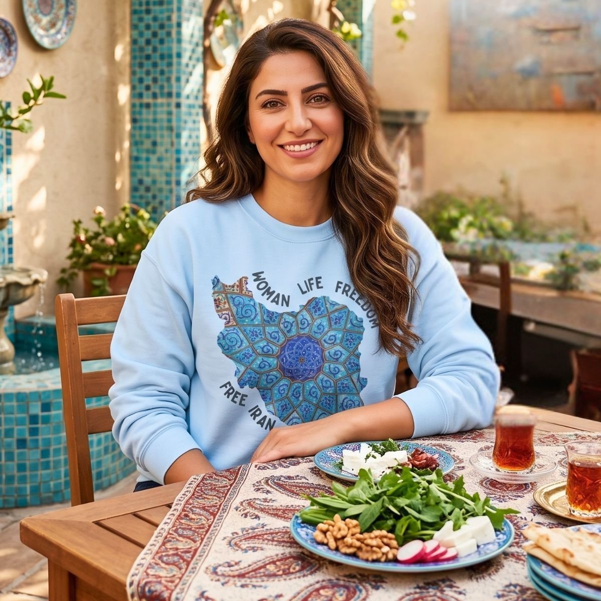 Woman Life Freedom | Persian Minakari Sweatshirt - Image 9