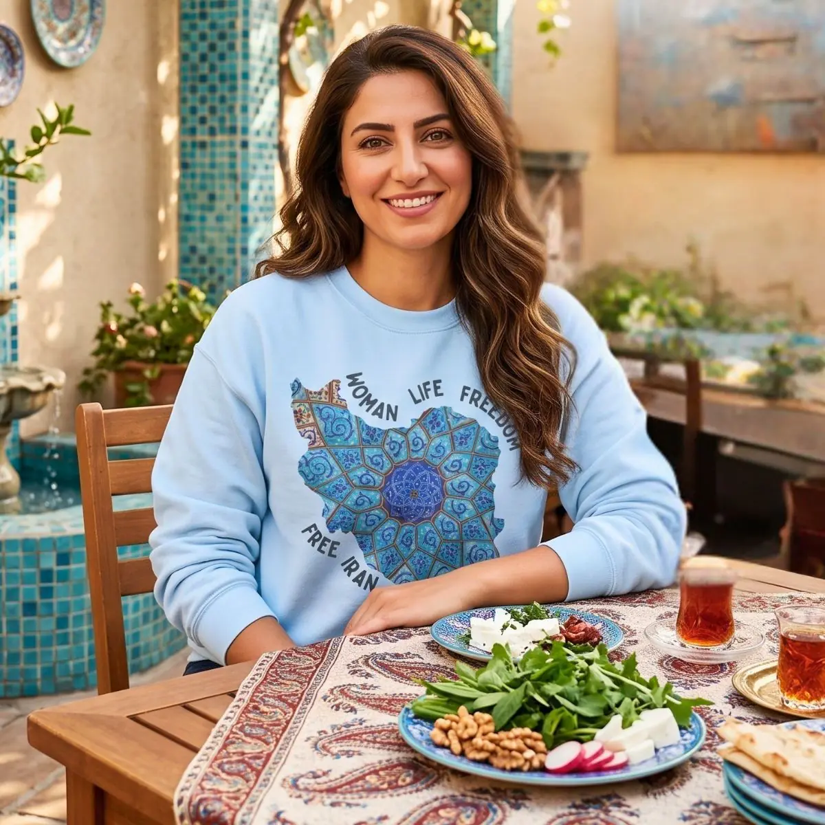 Woman Life Freedom | Persian Minakari Sweatshirt - Image 9