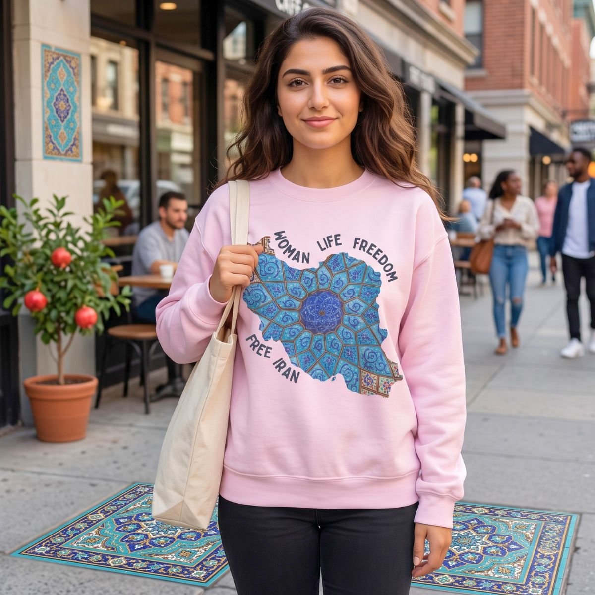 Woman Life Freedom | Persian Minakari Sweatshirt - Image 15