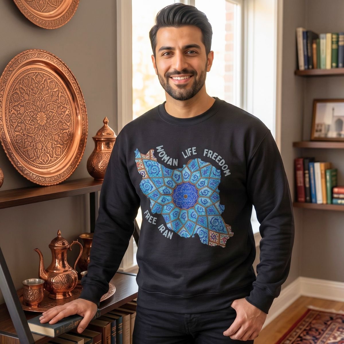 Woman Life Freedom | Persian Minakari Sweatshirt