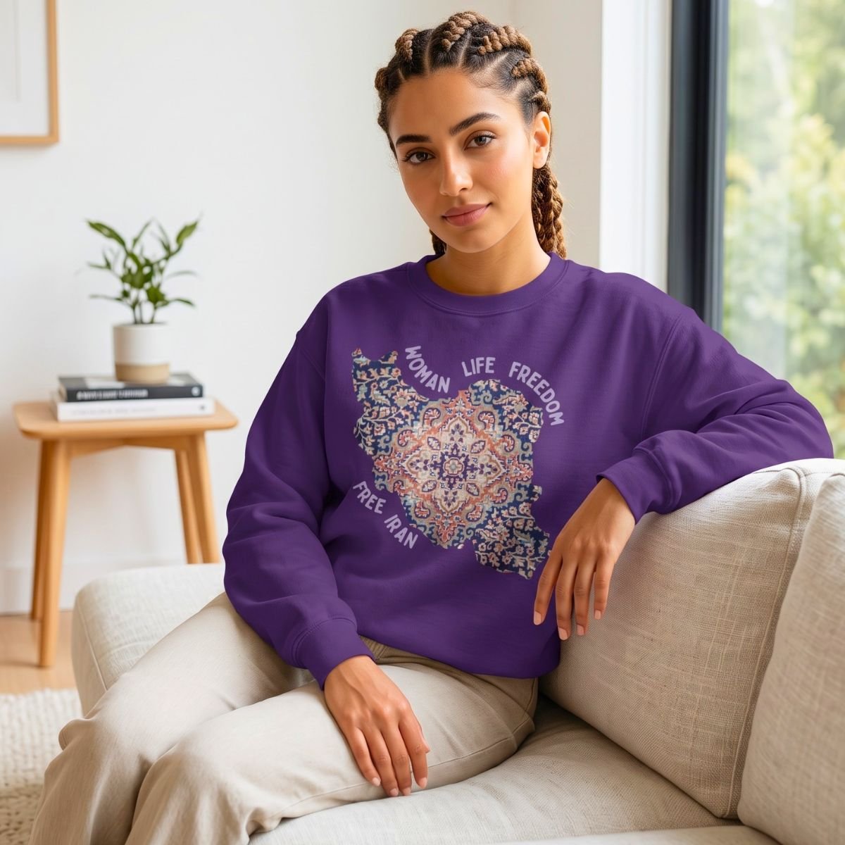 Woman Life Freedom | Persian Rug Sweatshirt - Image 13