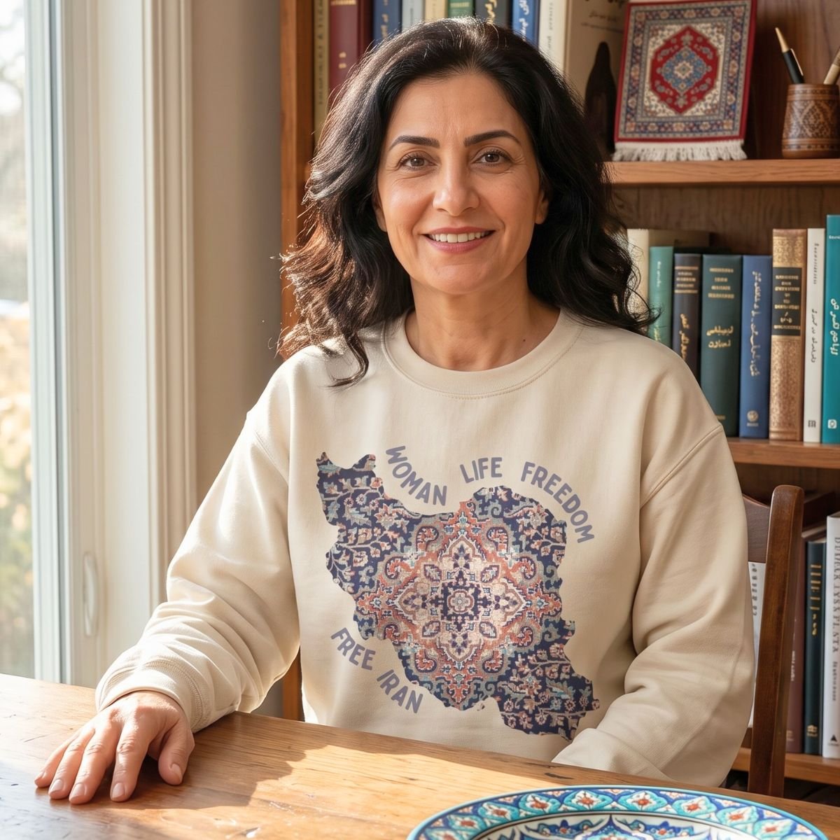 Woman Life Freedom | Persian Rug Sweatshirt - Image 3