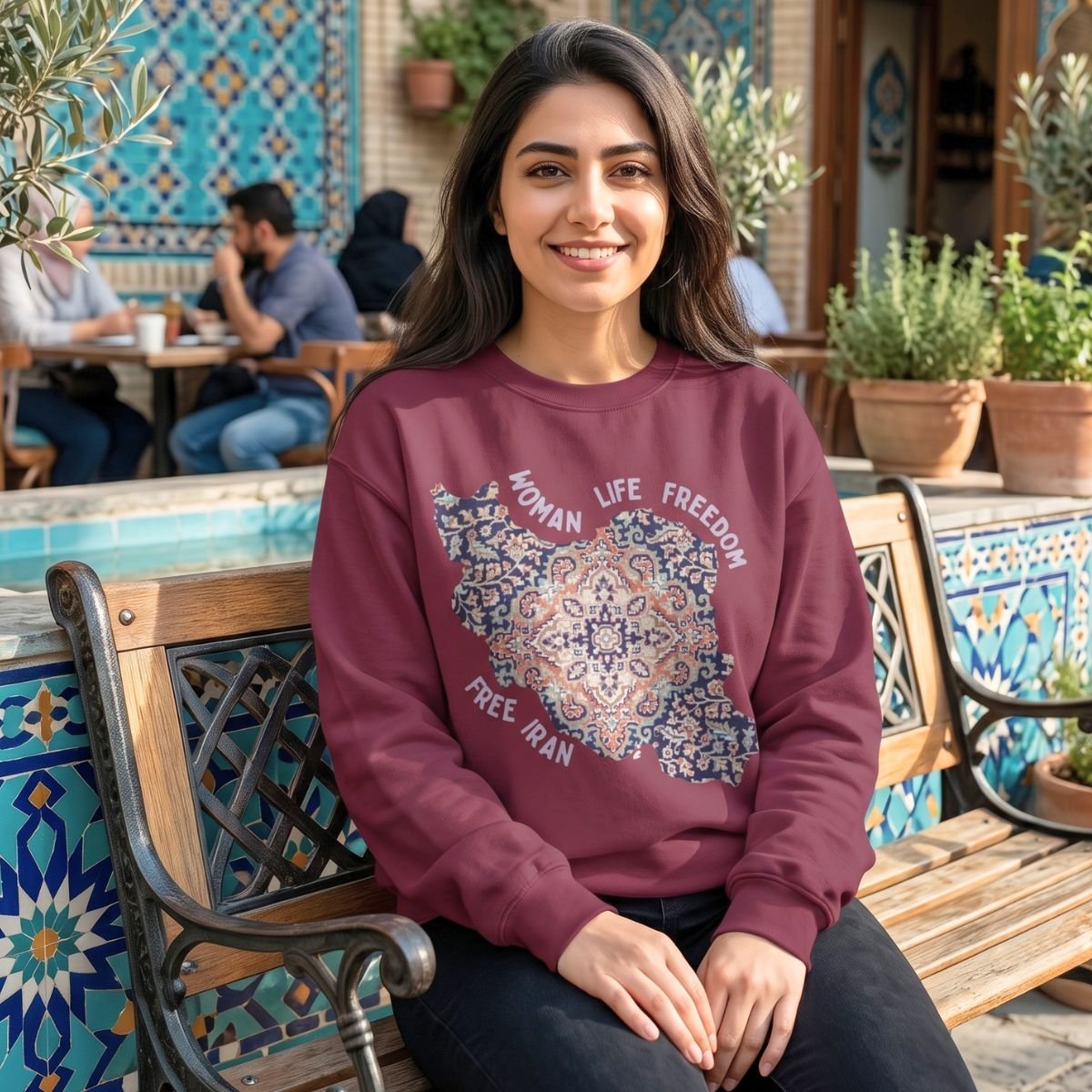 Woman Life Freedom | Persian Rug Sweatshirt - Image 5