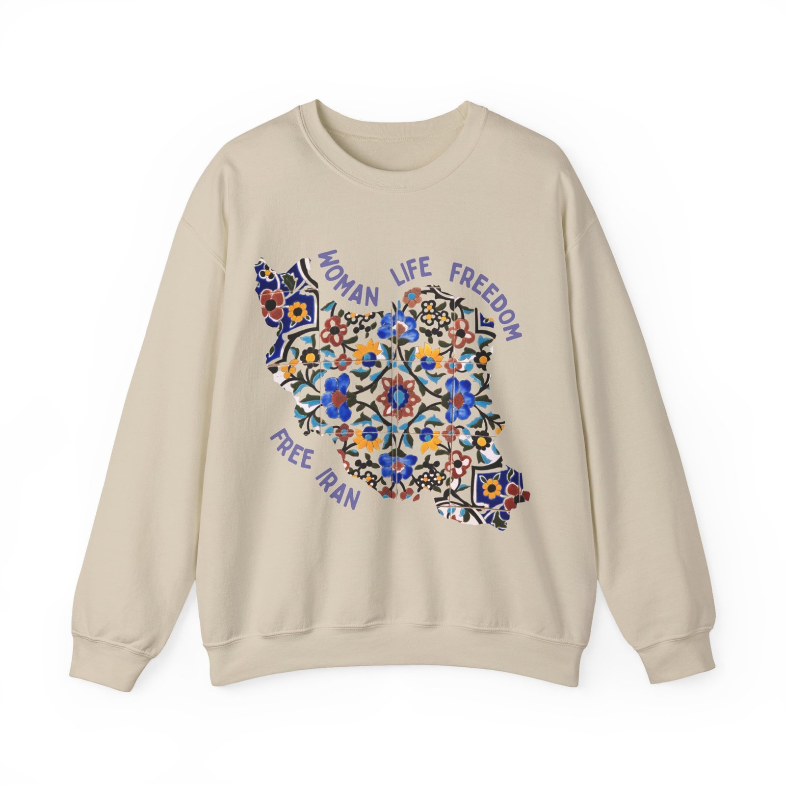 Woman Life Freedom | Persian Tiles Sweatshirt - Image 4